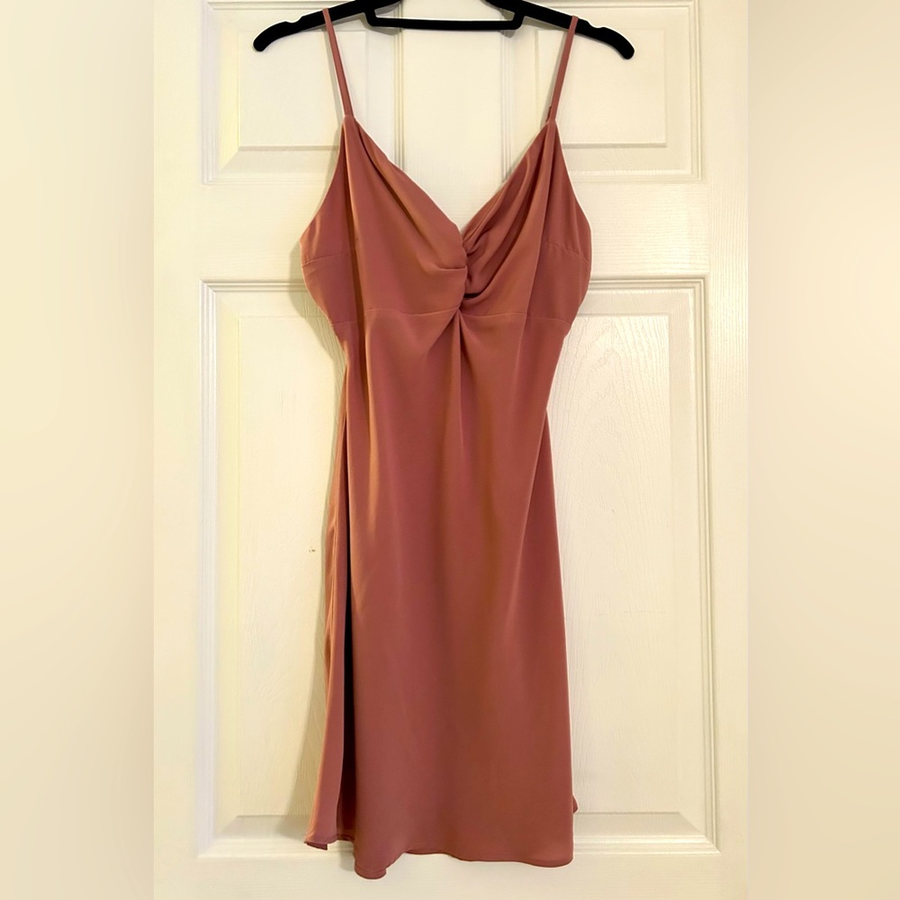 Mauve Spaghetti Strap Dress